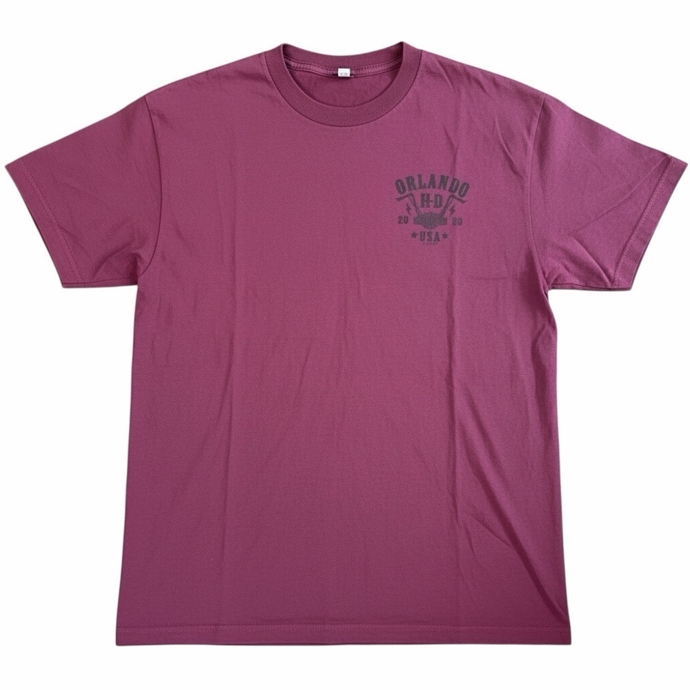 3/$30 ☀️ Harley Davidson Burgundy Orlando Short Sleeve Shirt 2020